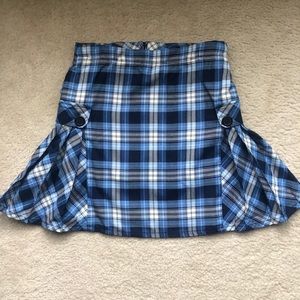 Lands End Kids plaid school skirt Size 14